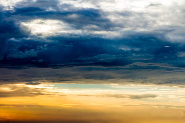 istock beautiful landscape with sunset over sea with dramatic sky 490779952