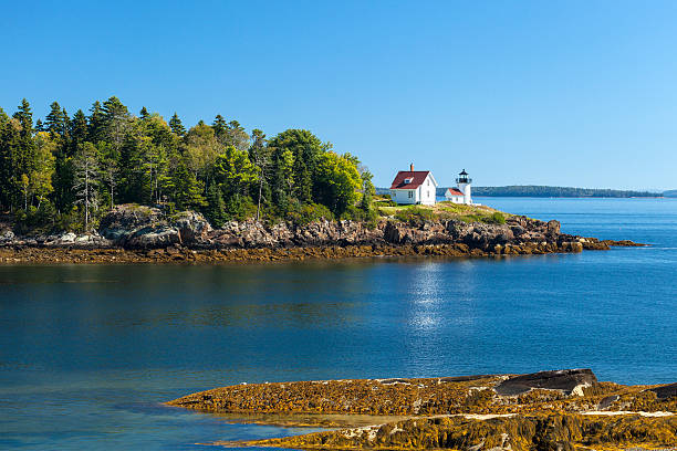 USA, Maine, Lighthouse, Portland - Maine, Coastline