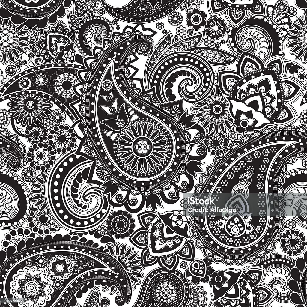 Paisley Seamless pattern based on traditional Asian elements Paisley 2015 stock vector