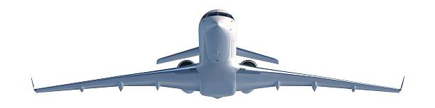 High-end Business Jet, take-off straight on