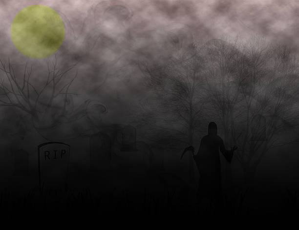 istock Halloween theme with smoke and fog effect 490787284
