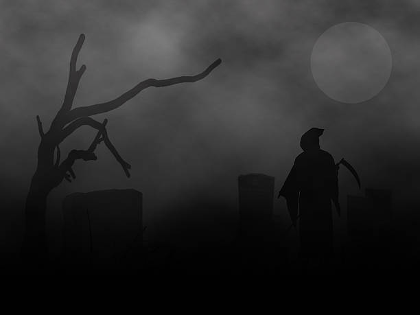 istock Halloween theme with smoke and fog effect 490787306