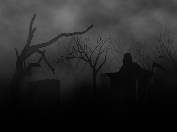 istock Halloween theme with smoke and fog effect 490787366
