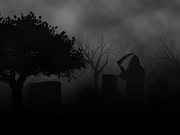 istock Halloween theme with smoke and fog effect 490787418