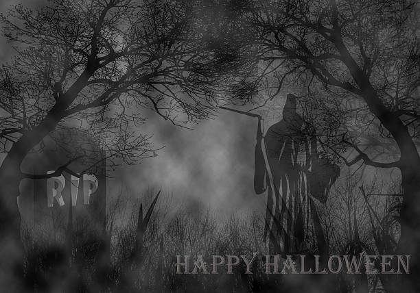 istock Halloween theme with smoke and fog effect 490787670
