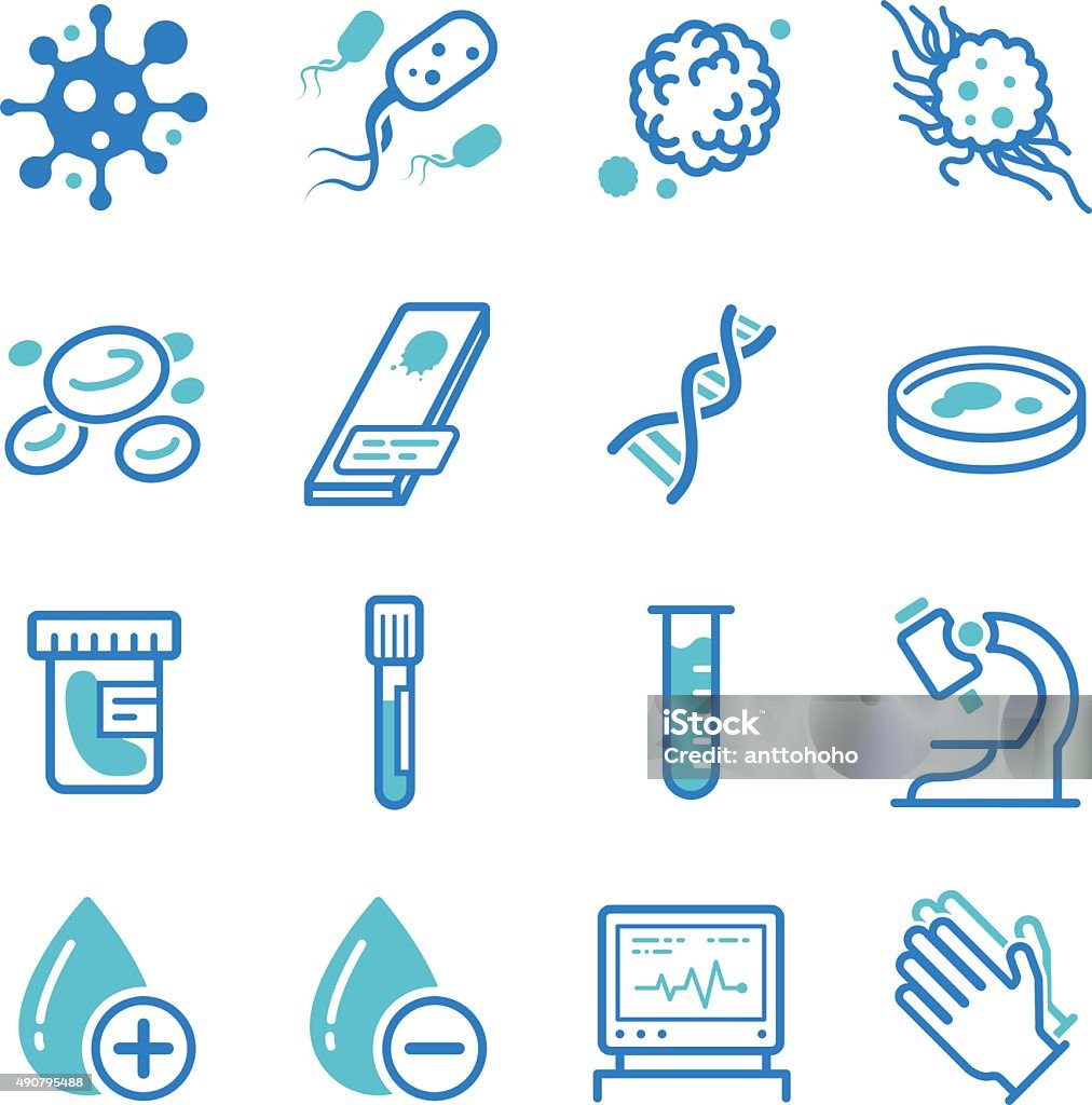 Medical laboratory icons Icon Symbol stock vector