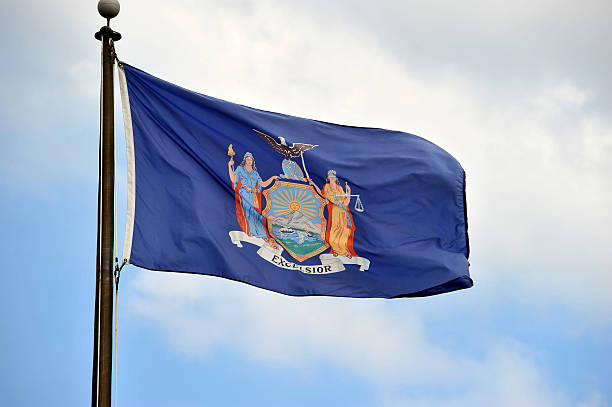 bandera de nueva york - state government fotografías e imágenes de stock