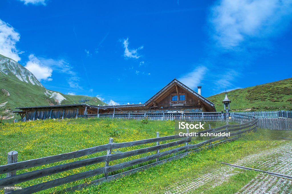 Farm in the mountains Farm in the mountains,South-Tirol,Italy. 2015 Stock Photo