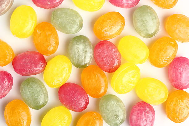 Hard Candies. Isolated on a white background.