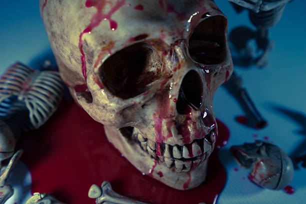 istock SKELETON AND SKULLS HALLOWEEN FESTIVAL. 490798496