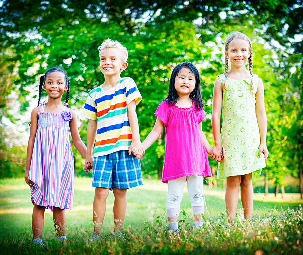 istock Friendship Children Kids Playing Outdoors Concept 490800738