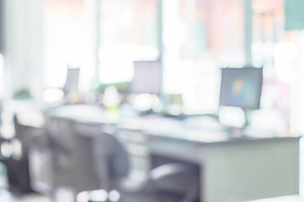 istock Businessmen blur in the workplace 490801780