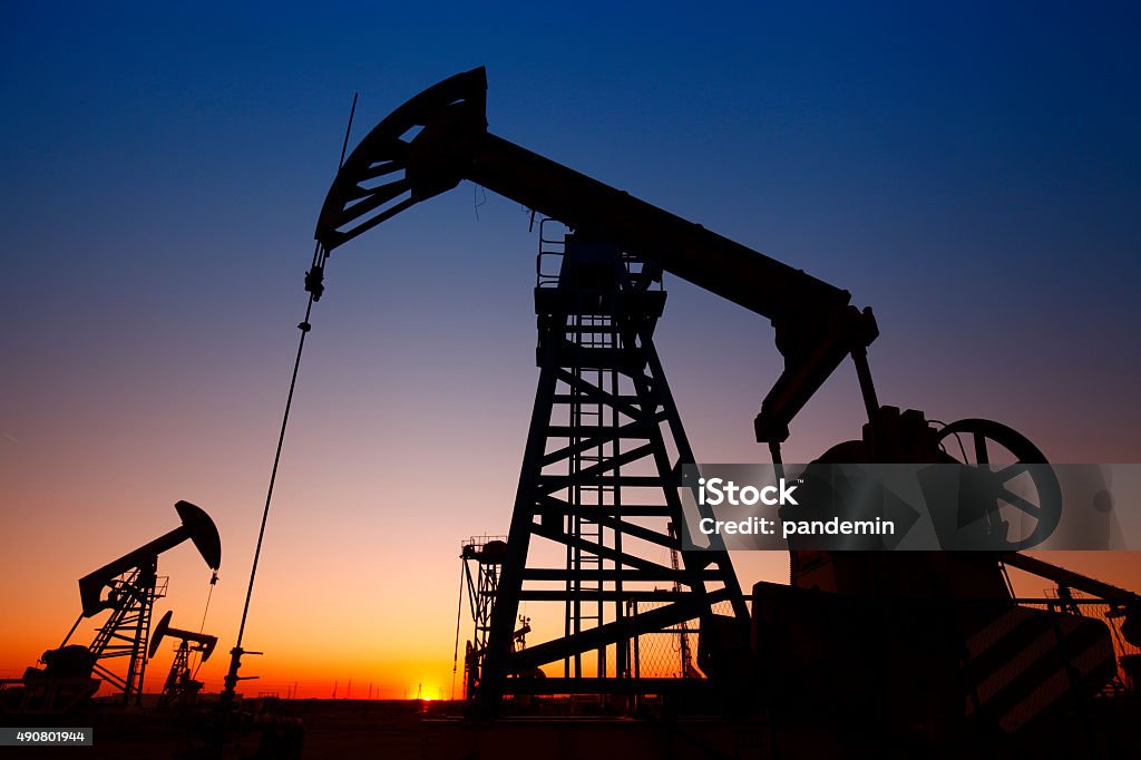 Oil pump, oil industry equipment 2015 Stock Photo