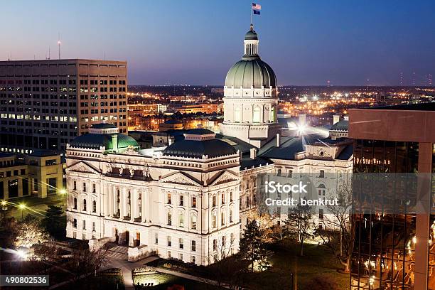 Indiana State Capitol Building Stock Photo - Download Image Now - Indiana, State Capitol Building, Indianapolis