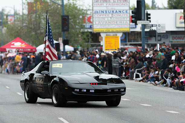 knight sujo kitt réplica de carro - autorama - fotografias e filmes do acervo