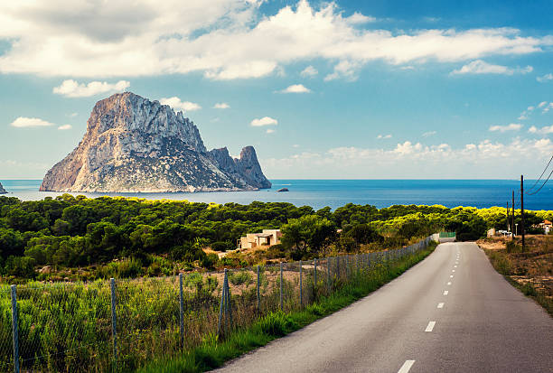 Road to the Cala d'Hort beach