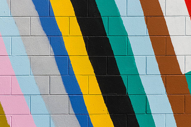 istock colorful stripes painted on wall 490815934