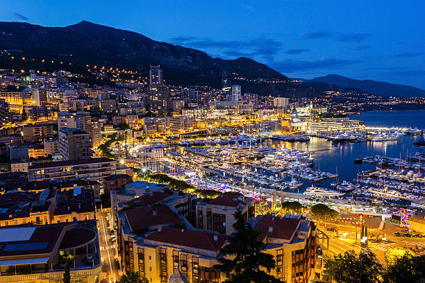 istock View on Monte Carlo's harbor in Monaco in the evening 490817946