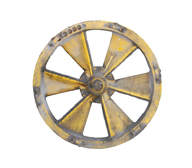 istock Old yellow fan blades 490819074