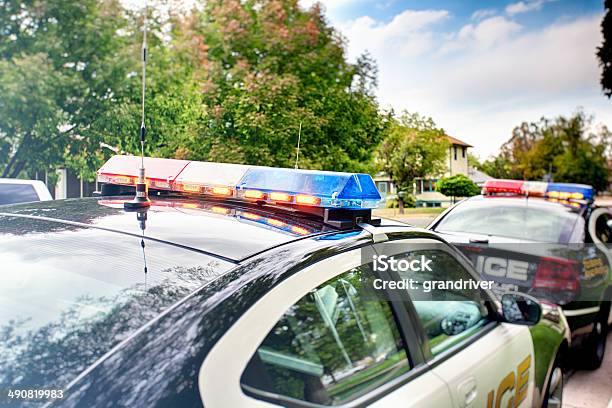 Police Cars Hdr Stock Photo - Download Image Now - Police Car, Police Force, Chasing