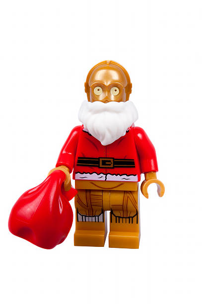 c3-po bożym narodzeniem lego minifigure - c 3po zdjęcia i obrazy z banku zdjęć