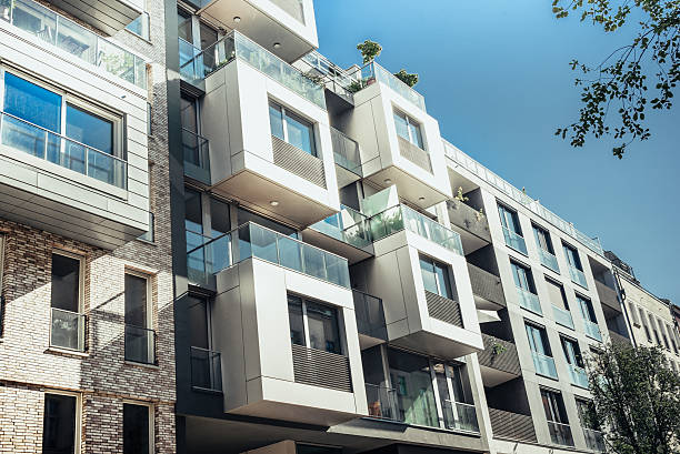 istock modern cubic residential architecture in berlin 490822832