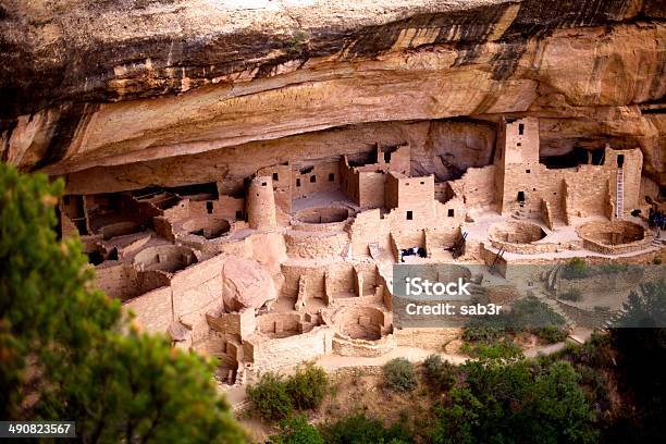 Native Anasazi Cliff Dwellings Stock Photo - Download Image Now - Mesa Verde National Park, Cliff Dwelling, Colorado