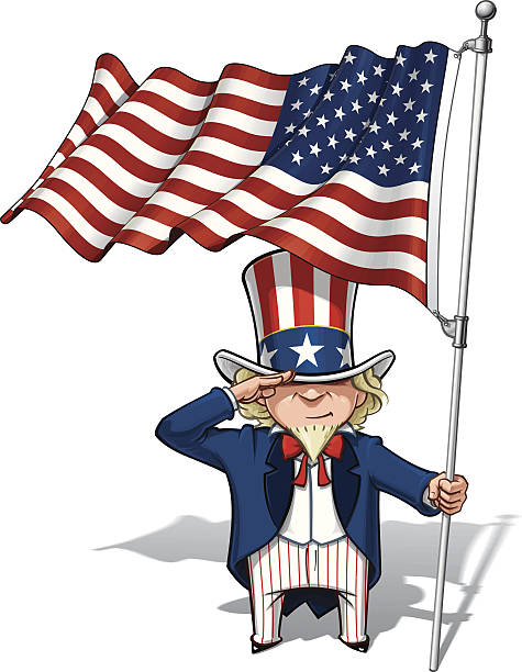 100+ American Flag Waving Cartoons Stock Illustrations, Royalty-Free Vector  Graphics & Clip Art - iStock