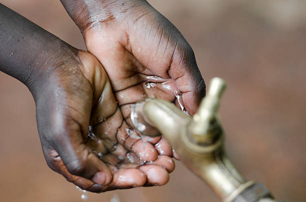 попрошайничеством на вода-вода проектов в африке - cholera bacterium стоковые фото и изображения