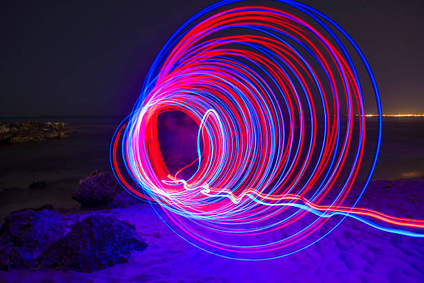 istock red and blue tunnel at the beach 490825470