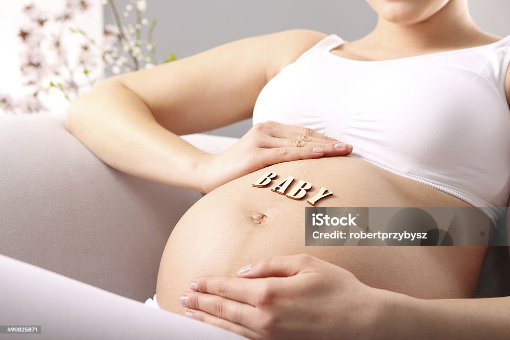 Avançada de gravidez - Foto de stock de Grávida royalty-free
