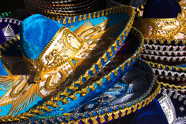 Mariachi hats Pile of mexican mariachi hats. garibaldi park stock pictures, royalty-free photos & images