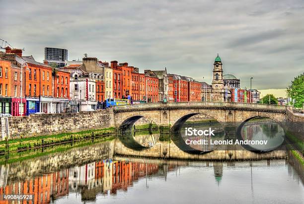View Of Mellows Bridge In Dublin Ireland Stock Photo - Download Image Now - Dublin - Republic of Ireland, Ireland, Urban Skyline