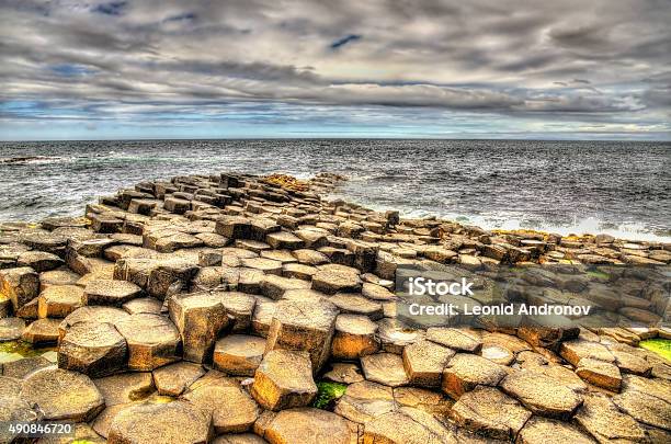 Basalttiled Seashore Of The Giants Causeway Northern Ireland Stock Photo - Download Image Now