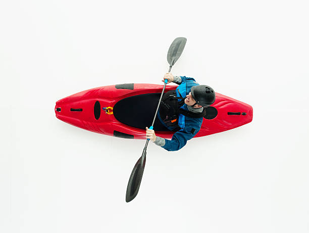 istock Above view of kayaker kayaking 490846879
