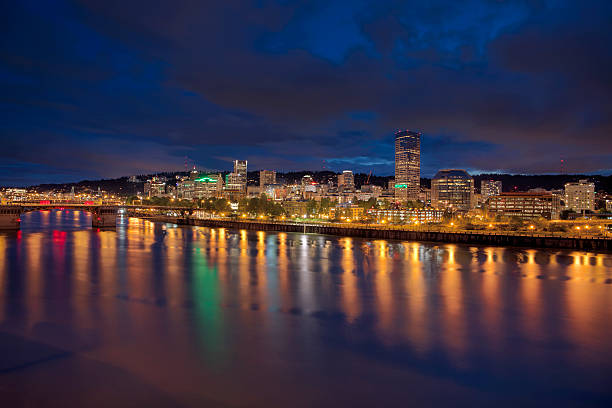 istock Portland Downtown Skyline at Twilight 490847031