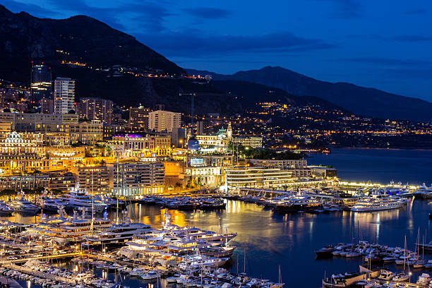istock View on Monte Carlo's harbor in Monaco in the evening 490847032