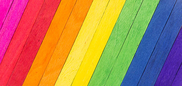 istock Colorful wood as abstract background 490848217