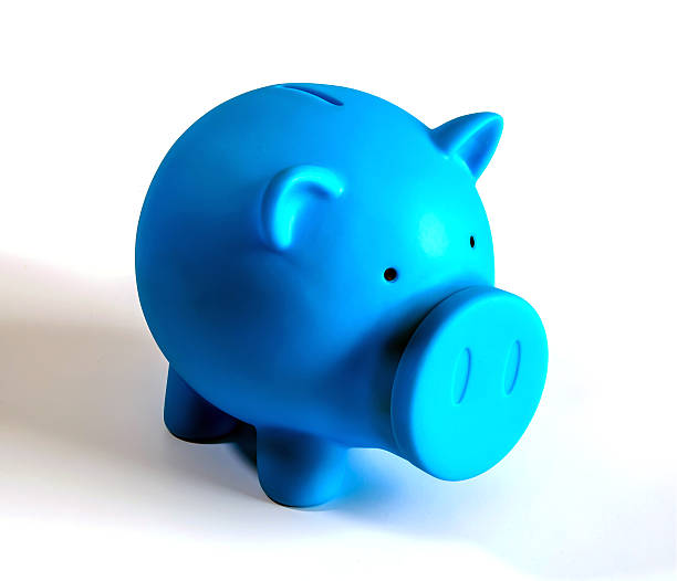 istock Piggy bank isolated on white  background 490848533
