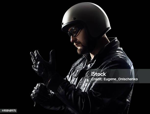 Wearing Gloves Stock Photo - Download Image Now - Motorcycle, Driving, Activity