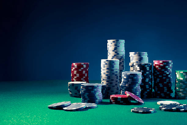 istock High contrast image of Casino chips 490849671