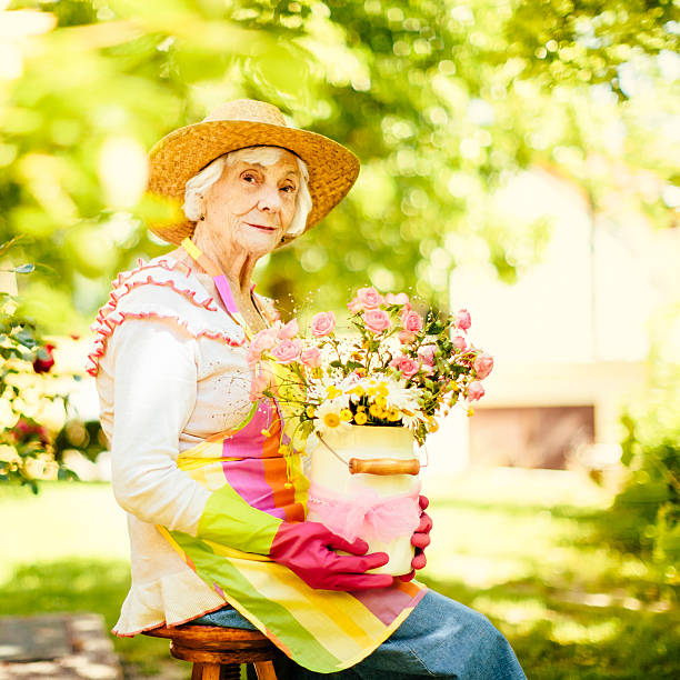 istock Senior woman gardening 490851551