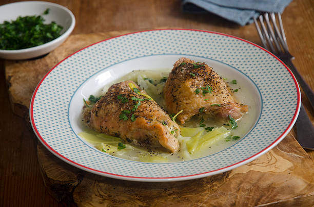 istock Chicken with fennel and leek 490851641