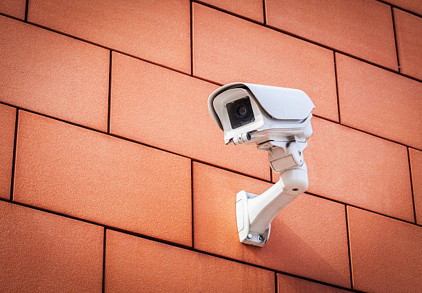 Security Camera On Wall stock photo