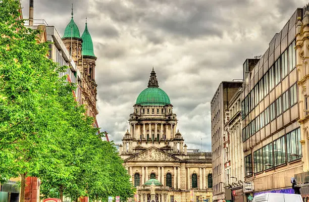 Photo of View of Belfast City Hall from Donegall Place