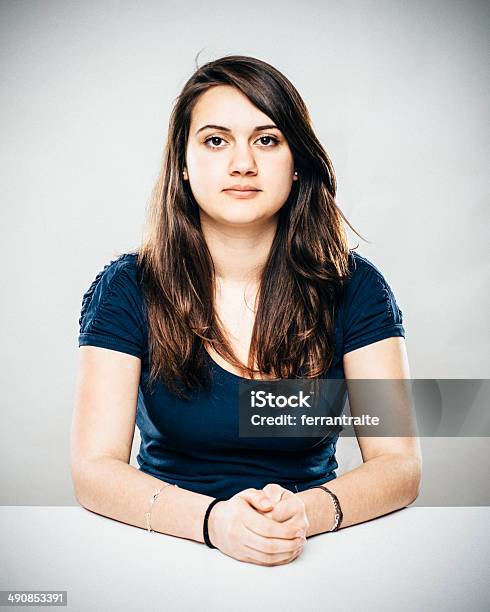 Confident Teenage Girl Stock Photo - Download Image Now - Serious, Teenage Girls, Adolescence