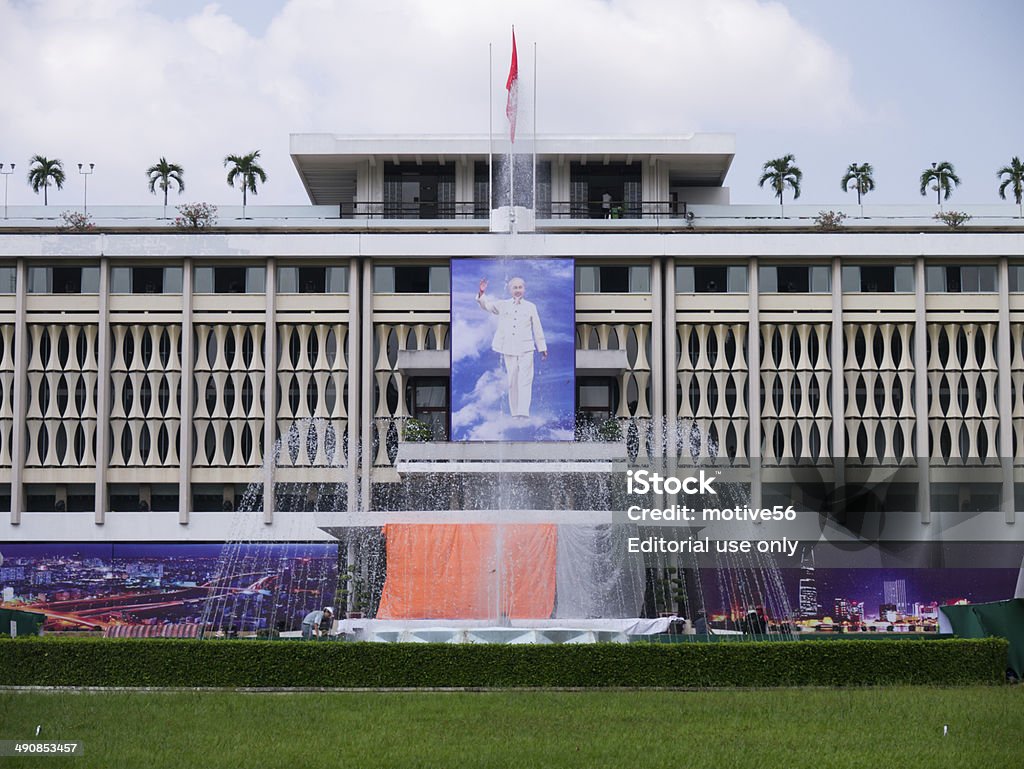 Preparar por 39th independencia celebración en Independence Palace, Vietnam - Foto de stock de Asia libre de derechos