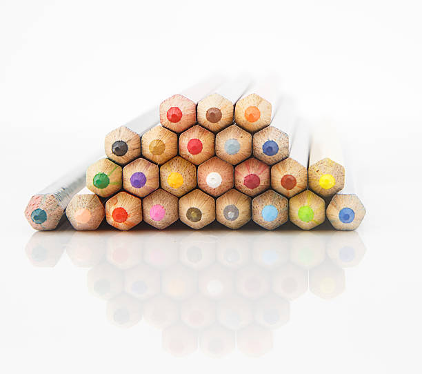 istock Heap of color pencil on whilte 490853575