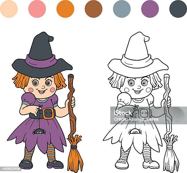 Find Differences For Children Halloween Characters Stock Illustration - Download Image Now