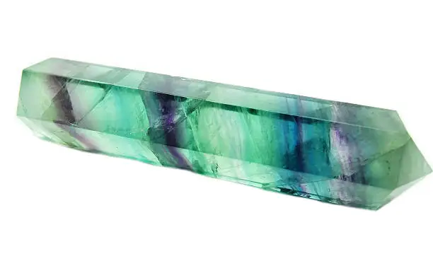 fluorite semigem geological crystal isolated
